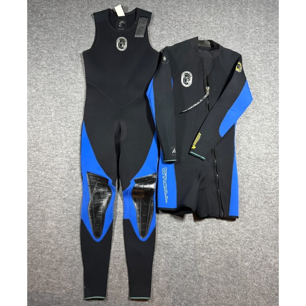 O'Neill 3000X 2-Piece Wetsuit Mens L 3mm Long John Beaver Tail Scuba Diving